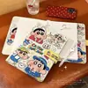 Álbum de Tarjetas A5 Cuaderno, Cuaderno de Hojas Sueltas Desmontable de Cuero, Cuaderno Estudiante de Alto Valor, Lindo Pu de Crayon Shin-Chan