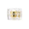5G 50g frasco quadrado dourado de creme frasco acrílico frasco de creme para os olhos frasco de creme cosmético envase de teste
