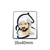 Modelo Quente Transfronteiriço Oriente Médio Emirados Árabes Unidos Retrato do Rei Senhor Esmalte Pintado Emblema Adesivo para Celular Pronto para Entrega