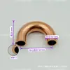 Soldadura de Tubería de Cobre en Forma de U Engrosada con Doblez Pequeño en U a 180 Grados, 7-54mm Accesorios de Refrigeración para Aire Acondicionado