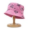 Sombrero para Otoño e Invierno de Mediana Edad y Personas Mayores Sombrero de Maceta Floral Nuevo Sombrero de Pescador con Protección Solar Sombrero Plegado de Abuela Sombrero de Anciana Flor Grande
