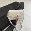 2025 Nuevo Verano Color Sólido Simple Moda Bolso de Mano para Mujer Versátil de Un Solo Hombro Cruzado Color Sólido Bolso Cuadrado Pequeño para Mujer
