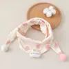 Toalha Triangular de Algodão Puro Venda de Sucesso na Amazon Cruzamento de Fronteiras Babadores de Algodão Puro Toalha de Baba para Crianças Pequenas Babador de Bebê com Bolso para Arroz