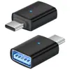Adaptador Otg de Aleación de Aluminio Usb3.0 Adaptador Typec Adaptador Otg con Luz de Respiración Lector de Tarjetas de Memoria Usb Nuevo Producto