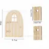 Nova Decoração de Micro-Paisagem Simulada em Madeira, Portas e Janelas de Decoração para Casa de Bonecas Mini, Acessórios DIY para Cena