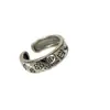 Anillo de Plata de Ley S925 El Principito Graffiti para Mujer, Anillo Abierto de Dedo Índice Hip-Hop Personalizado Flor Corazón Diamante