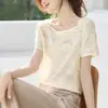 Blusa Elegante Estética de Luz y Sombra de Verano Nuevo Estilo de Verano 2026 Textura de Borlas Camisa Transpirable para Mujer
