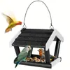 Comedero para Pájaros de Piso de Jardín Comedero para Ardillas Decoraciones para Jardín al Aire Libre con Certificación FSC y BSCI