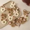 Laços de Cabelo de Pelúcia Super Fofos Famosos na Internet, Presilhas de Cabelo de Coelho Pequeno, Acessórios de Cabelo de Desenho Animado para Meninas, Acessórios de Cabelo Infantis em Liquidação de Fábrica