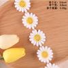 Bordado a Máquina Dibujo Animado Arcoíris Flor Color Pétalo Cuenta de Mano DIY Encaje Accesorios Cinta de Bordado Soluble en Agua Tela Pegamento