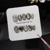 Lengye Silver YaoY2K Ojo de Gato Base Color Rosa Nude Cadena Plateada Metálica Rosa Cruz Estampado de Leopardo Arte de Uñas Hecho a Mano