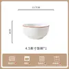 Prato Colorido Sob Esmalte de Jingdezhen, Prato de Jantar Doméstico, Prato Fundo Estilo Europeu, Louça Simples para Casa Nova, Prato de Jantar de Cerâmica Espessa