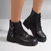 Botas de Invierno Martin para Mujer 2023 Nuevo Estilo Forradas de Felpa Calientes Zapatos de Algodón para Mujer Botas Martin Clásicas Versátiles para Mujer Estudiante Calzado