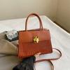 Outono 2024 Novo Estilo Personalizado Linda Retro Bolsa Crossbody Alta Beleza Valor Casual Ombro Axila Pequena Bolsa Quadrada