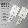 Em estoque etiquetas de pendurar de alta qualidade para roupas masculinas e femininas etiquetas de pendurar de papel kraft etiquetas de pendurar de lona etiquetas de pendurar de marca da moda personalizadas customizadas
