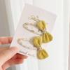 Accesorios para el Cabello con Lazo Floral Estilo Coreano para Niños Pinza para el Pelo de Bebé con Lazo Lindo Pinza Rota de Tela Pinza para el Borde del Flequillo