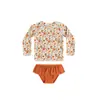 Traje de Baño de Dos Piezas de Manga Larga con Protección Solar para Niñas, Traje de Baño Conservador para Niños, Traje de Baño de Secado Rápido para Bebé, Traje de Baño Conservador para Niños
