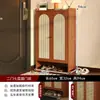 Gabinete para zapatos de entrada 2026 modelo nuevo, zapatero elegante estilo crema para uso doméstico, no es madera maciza, gabinete de almacenamiento de zapatos de gran capacidad