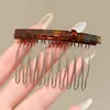 Pente invertido requintado e fofo para penteados estilo princesa, presilhas laterais para cabelo para mulheres, acessórios de cabelo com laço estilo coreano e presilhas de cabelo da moda para estilizar e arrumar fios soltos