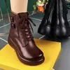 Moda Retro Mujer Dr. Botas Martens 2026 Otoño/Invierno Nuevas Casual Versátiles Plataforma Engrosadas Forradas de Lana Cálidas Con Cordones Botines