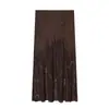 Roupas Femininas Transfronteiriças 2026 Nova Moda Estilo Europeu e Americano Série Elegante Renda Seda Cetim Saia 5919212