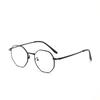 Lentes Xunge 20047 Marco Retro Marco Pequeño Poligonal Metal Rostro Redondo Gafas de Sol Gafas Planas para Mujer
