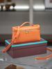 2025 Bolsa Pequeña Estilo Verano Bolsa Lonchera de Gama Alta Nicho Cuero Genuino Bolso para Mujer Hombro Único Cruzado Versátil Amarillo Pollito