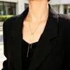 Estilo Minimalista Corrente de Osso de Cobra Ajustável Deslizante Pulseira Colar Tornozeleira de Aço Titânio Estilo Moderno Fashion Versátil
