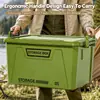Caja de almacenamiento de estilo industrial transfronteriza, gran capacidad, organizador doméstico extragrande, caja de almacenamiento portátil para acampar al aire libre y uso en automóvil