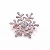 Broche de Floco de Neve de Natal de Diamante Joias Acessórios de Vestuário Transfronteiriços Atacado Liga Incrustada com Strass Broche Emblema Corsaio Diamante Completo