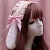 Barraca atacado Faixa de cabelo Lolita Headdress de menina japonesa fofa Acessórios de cabelo Lolita Cosplay empregada Faixa de cabelo de renda