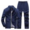 Primavera e Outono Novo Agasalho Esportivo Masculino Roupa Esportiva Jaqueta Terno Roupa de Grupo Poliéster Roupa de Corrida Uniforme Escolar Uniforme de Turma
