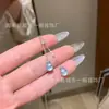 Atacado de fábrica pequeno vermelho departamento material perigoso natural azul água cabaça dupla pingente de jade s925 incrustação de prata design pequeno e fresco