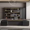 Conjunto de mesa de escritório e cadeira para chefe, mesa executiva simples e moderna, mesa de gerente, mesa de supervisor, móveis de escritório para gerente