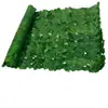 Parede Artificial de Plantas em Estoque Transfronteiriça Folha Verde Grama Decoração Barreira de Cerca Plástica Cobertura de Teto/Varanda Externa