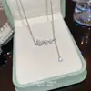 Collar con Colgante de Mariposa Estilo Coreano Nuevo Accesorios para Mujer Lujo Ligero Nicho Gama Alta Simple Exquisito Estilo Femenino Cadena para Clavícula