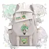 Mochila de mercancía del Dios Maligno Moran, mochila estilo anime 2D del equipo del hospital Wang Qing Han Yu para estudiantes hombres y mujeres, moderna
