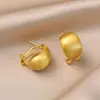 Brincos de Pérola Novo Estilo, Sensação de Luxo Leve e de Alta Qualidade, Brincos de Feriado Atacado, Presilhas de Metal Simples, Argolas, Brincos de Argola Lisos