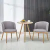 Juego de Mesa y Sillas de Negociación Imitación Madera Maciza Nórdica, Sillas Modernas Minimalistas, Mesa Redonda Creativa para Ocio, Sillas de Comedor para Cafetería y Tienda de Té de Leche