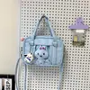 Bolsa Ita de Alto Valor Estético para Mulheres 2026 Novo Modelo Bolsa de Mão Transparente Bolsa Transversal Cor Sólida Anime Fofo Estilo Japonês Bolsa Transversal para Meninas