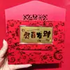 2026 Oro Puro 999 Día de la Madre Día del Padre Feliz Cumpleaños Billete de Oro Certificado de Excelencia en Oro Paquete Rojo Dorado Regalo