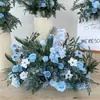 Nuevo Arreglo de Piso Grande para Boda Banquete de Compromiso Flor de Seda Arreglo Floral Decorativo Terminado Pasillo Arte Floral de Boda