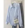 Moda Feminina Outono 2026 Tamanho Plus Elegante Camisa Plissada com Zíper Duplo de Manga Longa Top Casual 0786