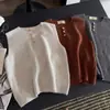 2026 Novo Estilo Coreano Moda Gola Redonda Sem Mangas Tricô Cardigan Colete Botão Design Sense Roupa Externa Camada Superior
