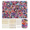 Materiales para pulseras de cuentas de Amazon europeo y americano, cuentas sueltas, accesorios para pulseras, cuentas, set de arcilla blanda para DIY