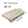 Nuevos Posavasos de Madera, Posavasos Cuadrados de Madera de Color Sólido Simples para Restaurante, Cafetería, Posavasos de Madera Aislantes del Calor para Comedor, Posavasos de Madera para Té