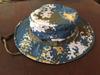 Gorro Bennie Camuflaje Exterior Borde Redondo Parasol Sombrero de Pescador Montañismo Sombrero de Pesca Plegable Sombrero para Recolectar Té Sombrero Protector Solar para Fan Militar