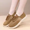 Sapatos Femininos 2026 Primavera e Outono Mais Vendidos Slip-On Tênis Casuais Respiráveis Confortáveis Sola Macia Sapatos para Mãe Atacado