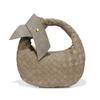 Mini Bolsa de Mão Tecida à Mão Laço Bolsa de Axila Bolsa Meia-Lua Bolsa Dumpling Camurça Fosca Nova Bolsa Porco