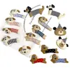 Nuevo Dibujo Animado Empalme Tira Larga Cabeza de Perro Oso DIY Forma de Perro Dachshund Pasador Accesorios para Maletas Ropa Accesorios